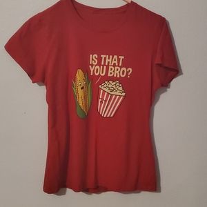 Red Popcorn Tee Shirt, Port & Company, Medium